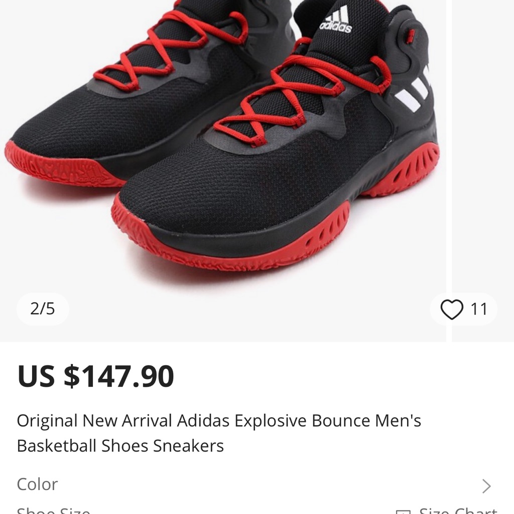 Adidas Explosive Bounce Basketball Shoe